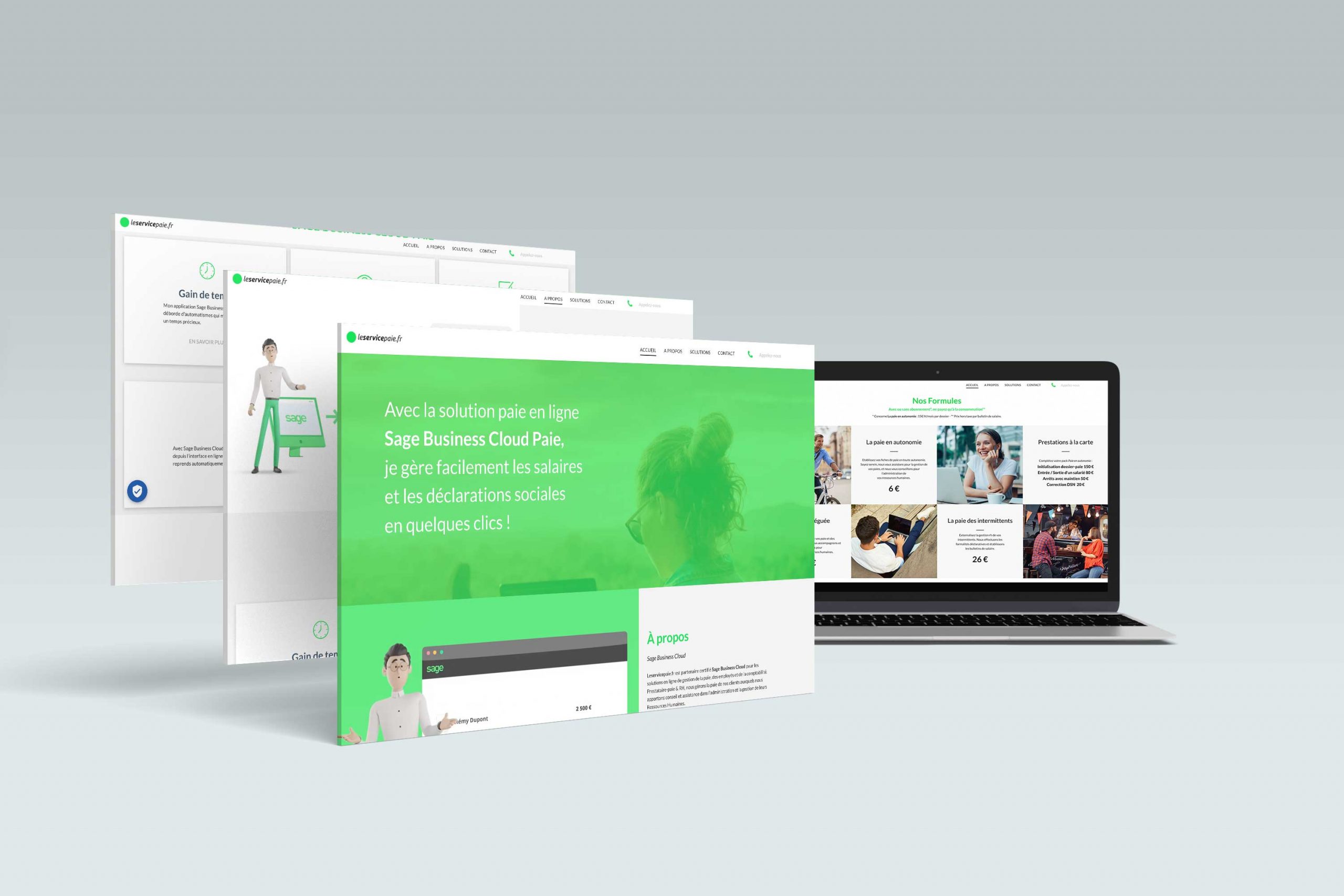 Creation de site web de gestion de paie by sadesign